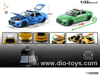 1:32 Alloy pull back car with lighted sound effects