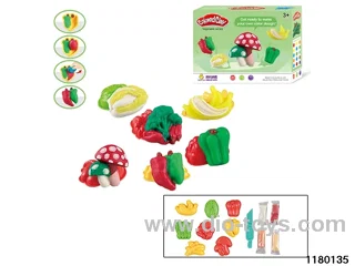 Colorful clay toys
