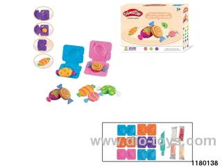 Colorful clay toys