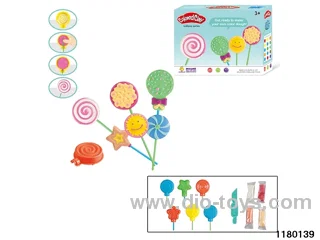 Colorful clay toys
