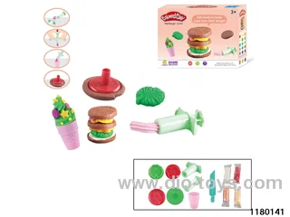 Colorful clay toys
