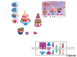 Colorful clay toys