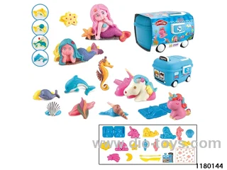 Colorful clay toys