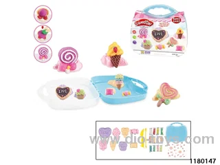 Colorful clay toys