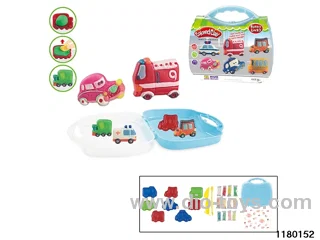 Colorful clay toys