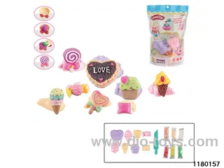 Colorful clay toys