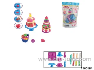 Colorful clay toys