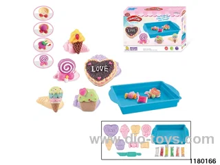Colorful clay toys