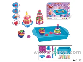 Colorful clay toys