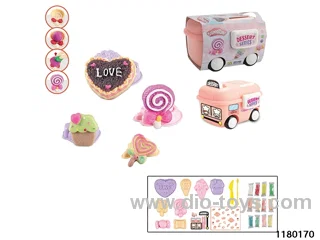 Colorful clay toys