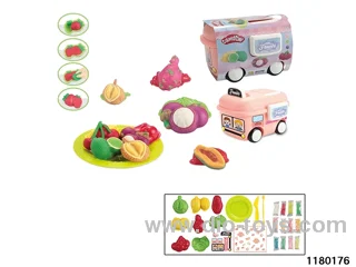 Colorful clay toys