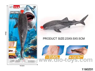 Vinyl whale shark model（Pressing the tongue）