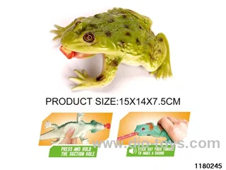 Vinyl frog model（Pressing the tongue）