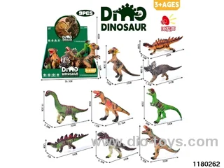 Vinyl Dinosaur Model with ic（9pcs）