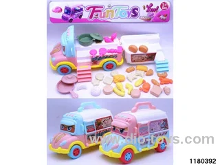 Fast Food Cart + Food Set (32PCS)