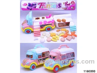 Fast Food Cart + Food Set (32PCS)