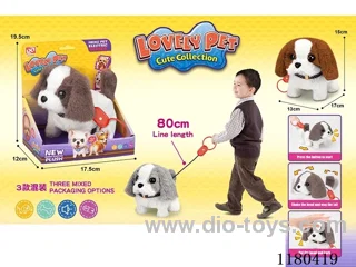 Leash Plush Electric Dog-Display Box Set
