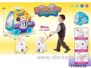 Leash Plush Electric Rabbit+Whale Cage-Set of Bars