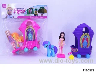 Barbie + Carriage Set