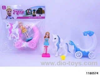 Barbie + Carriage Set