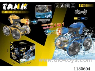 Dual Remote Control-rc tank with water bullet/light included 3.7V li-ion battery