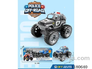 Big Foot Inertia Jeep Police Car