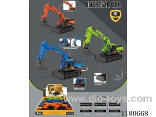 Inertia Engineering Car Excavator 3 colors mixed packing