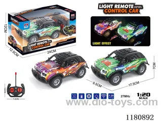1:20 4ch rc car with light not inclueded battery