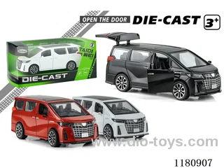 12CM Elfa alloy car pull back 3 open doors