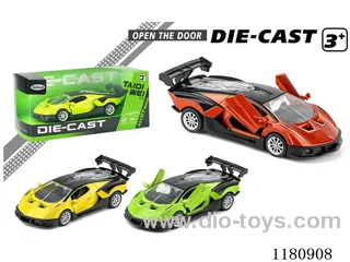 12CM Open Door Lamborghini SCV12 Alloy Car pull back