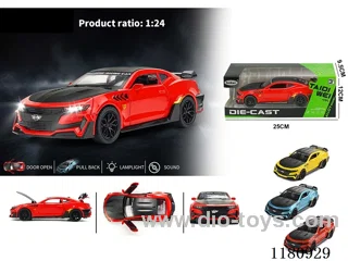 1:24 Bumblebee 4 doors lighted music pull back alloy car