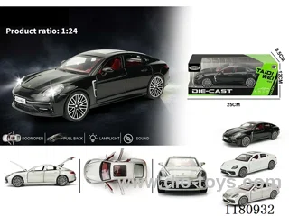 1:24 PALAMERA 6 door light music pull back alloy car