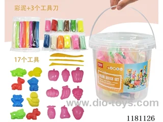 34PCS Colorful Clay Set/Bucket/Color Random.