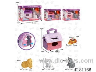 Soft glue cat pet house