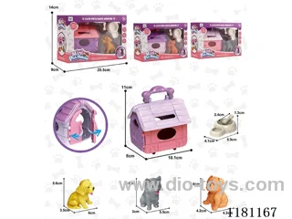 Soft glue dog pet house