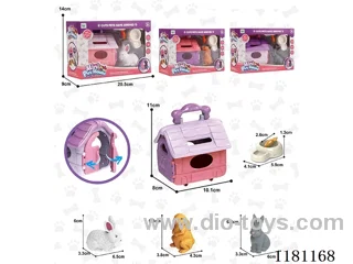Soft rubber rabbit pet house