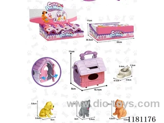Soft glue dog pet house