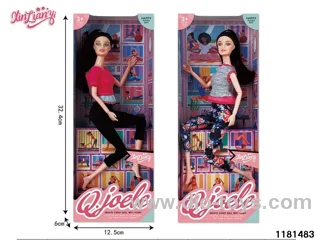 11.5 inch articulated yoga doll set