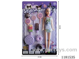 Kulomi Food set +11 "bare Barbie