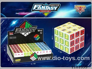 5.3CM white digital sticker cube 12PCS