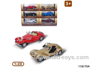 1:28 alloy pull back car