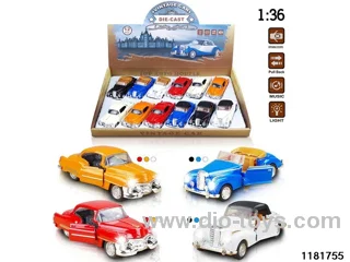1:36 alloy pull back car W L/M