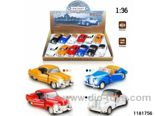 1:36 alloy pull back car