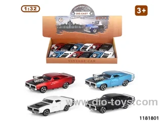 1:32 alloy pull back car W L/M