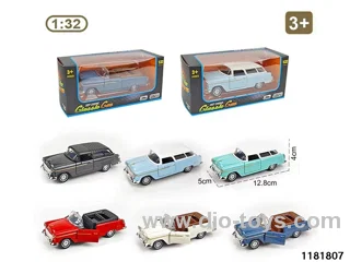 1:32 alloy pull back car W L/M