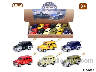 1:32 alloy pull back car W L/M
