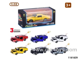 1:32 alloy pull back car W L/M