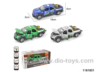 1:28 alloy pull back car with light and sound