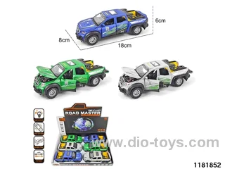 1:28 alloy pull back car with light and sound