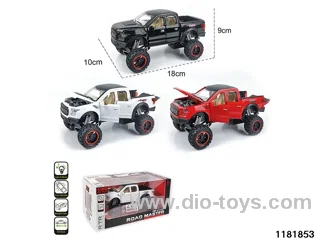 1:28 alloy pull back car with light and sound